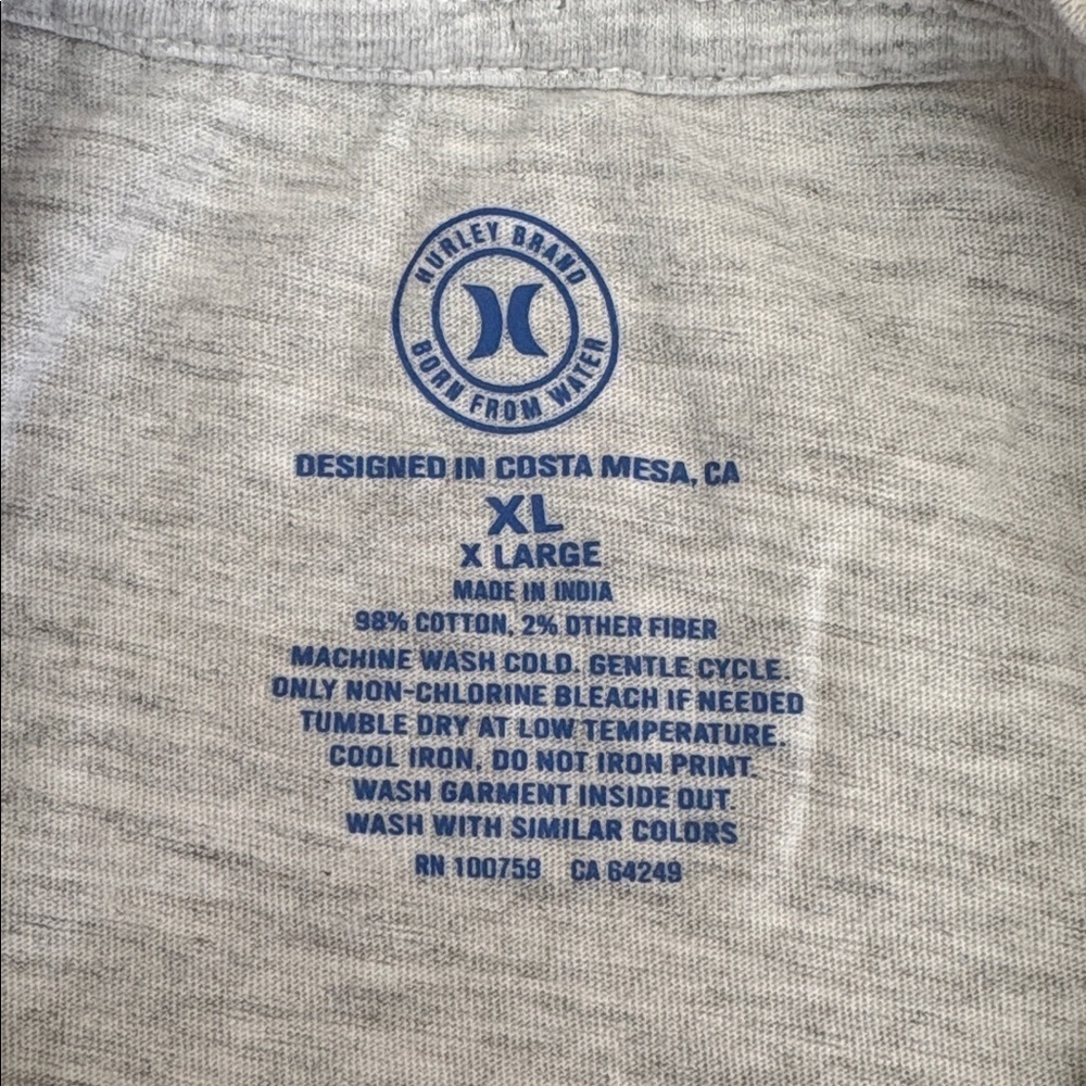 HURLEY Graphic Men’s Tee size x- large - Picture 6 of 6